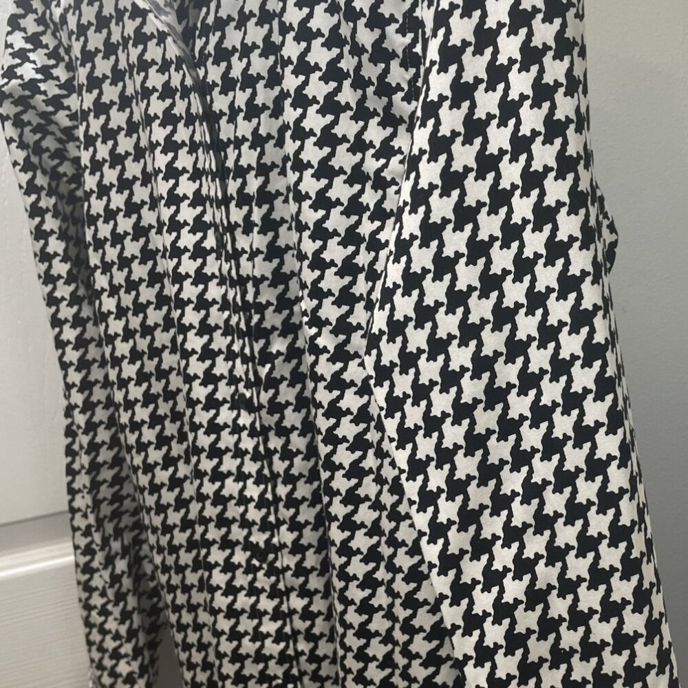 TF7009- Lauren Ralph Lauren Houndstooth Shirt Large – Classic Button-Down - Picture 4 of 6